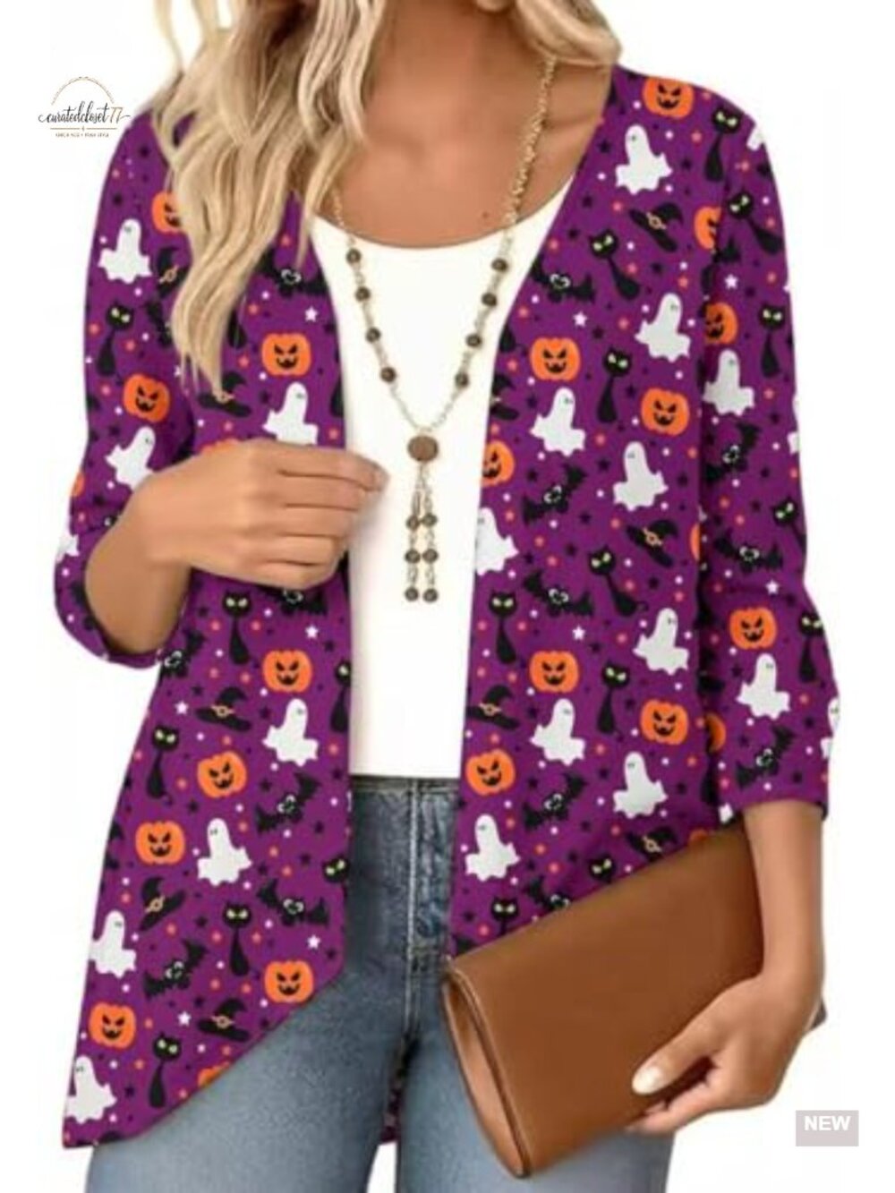 Beopjesk 3/4 Sleeve America Flag Cardigan Kimono Cover Up